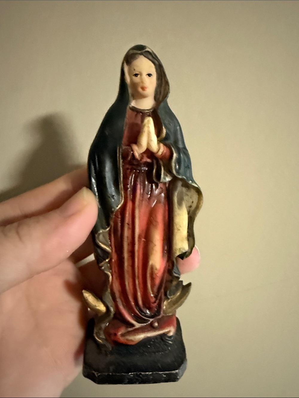 Vintage K's Collection Virgin Mary Statuette (Our Lady of Guadalupe)